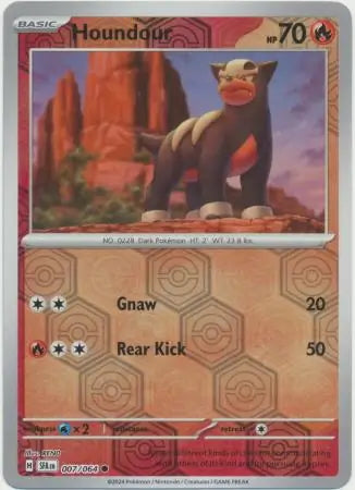 Shrouded Fable Houndour #7/64 reverse holo